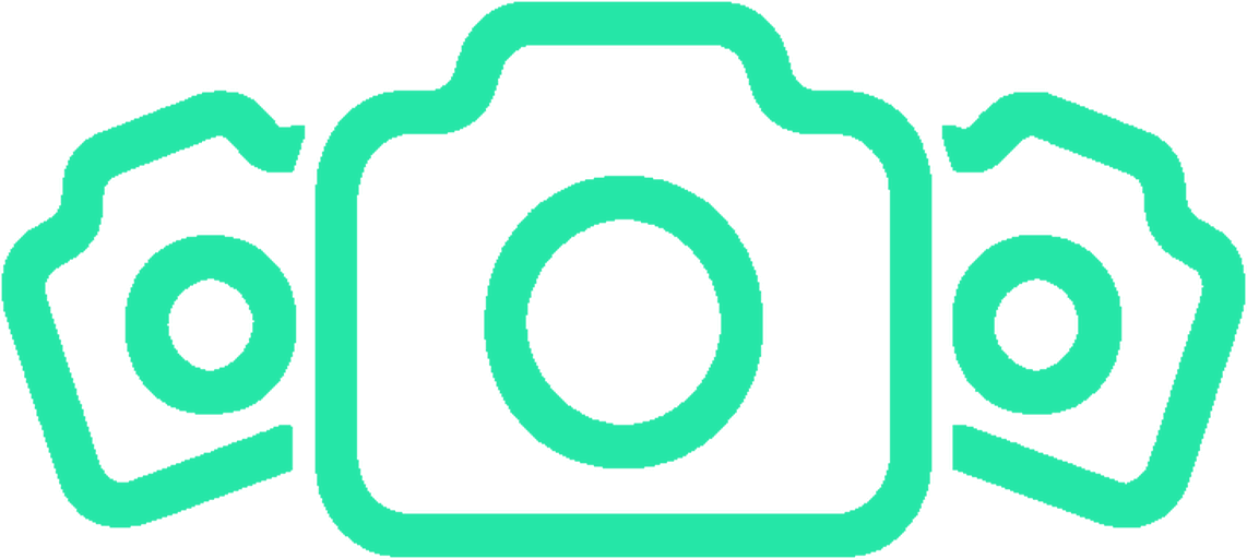 ShotRack three-camera logo mark